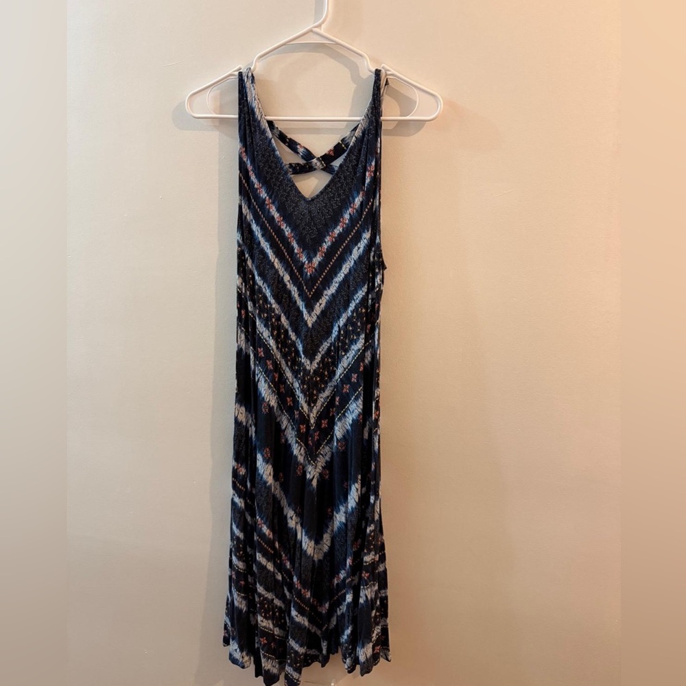 Summer dress navy medium style and co